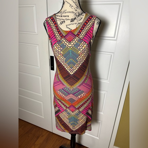 Mara Hoffman Mini Dress in Kasuri Pink - Picture 1 of 7